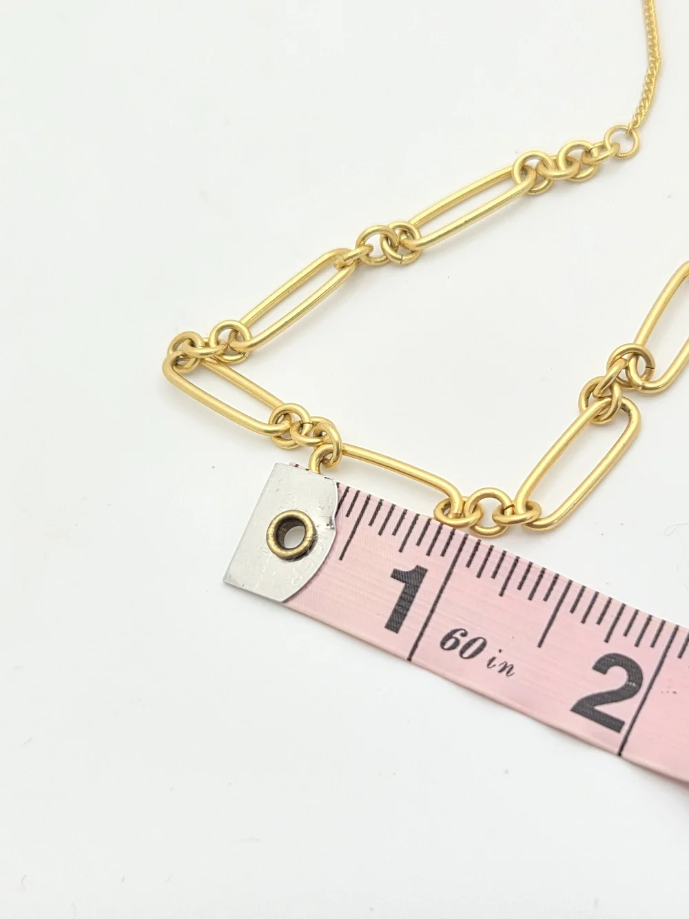 Madewell 18" Gold Tone Mixed Oval & Curb Chain Link Necklace - Picture 16 of 16